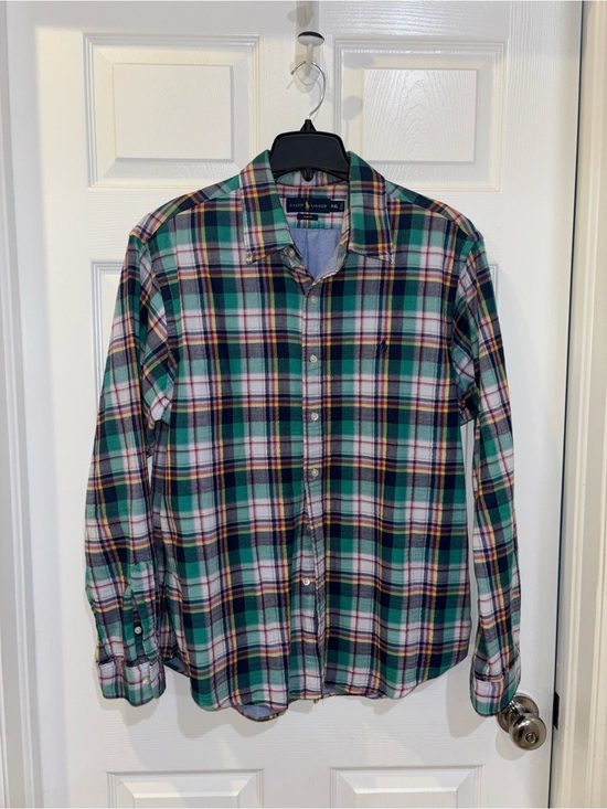 Other - Polo Ralph Lauren plaid flannel button-down shirt SZ XXL​